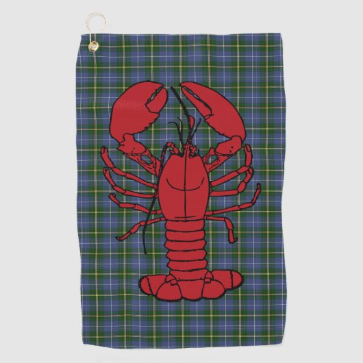 Serviette De Golf Love Halifax Nouvelle-Écosse tartan homard serviet (Devant)