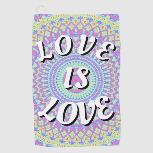 Serviette De Golf Love Is Love Fierté (Devant)