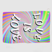 Serviette De Golf Love Is Love Fierté (Horizontal)