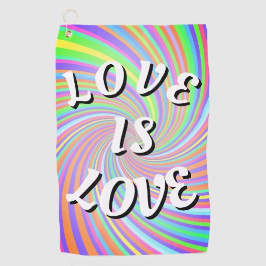 Serviette De Golf Love Is Love Fierté (Devant)