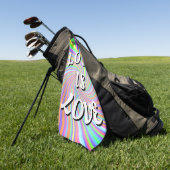 Serviette De Golf Love Is Love Fierté (Vert)