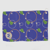 Serviette de golf Lucioles au-dessus de l'eau (Horizontal)