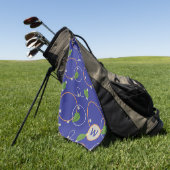 Serviette de golf Lucioles au-dessus de l'eau (Vert)