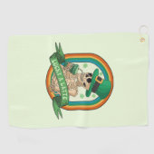 Serviette De Golf Lucky A Latte - Squelette, Café et Cloches (Horizontal)