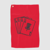 Serviette De Golf Lucky Ace Disk Golf Towne (Devant)