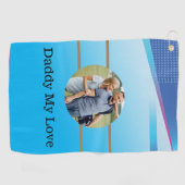 Serviette De Golf Lucky Towel pour papa : Best Dad Golf Towel (Horizontal)