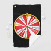 Serviette de golf Lucky Wheel (En situation)