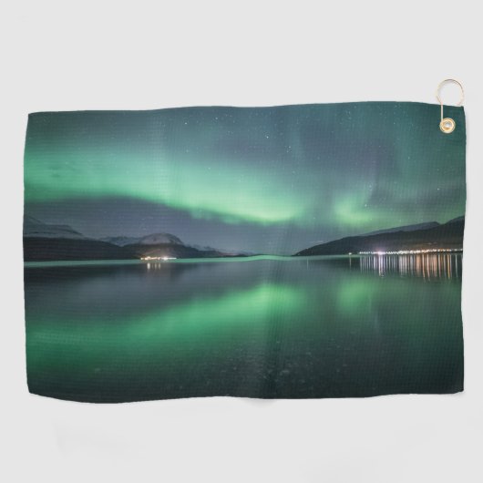 Serviette De Golf Lumières du Nord (Horizontal)