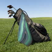 Serviette De Golf Lumières du Nord (Vert)