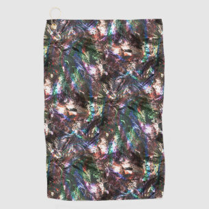 Serviette De Golf Lumineuse couleur cuivre rustique texture, rugosit