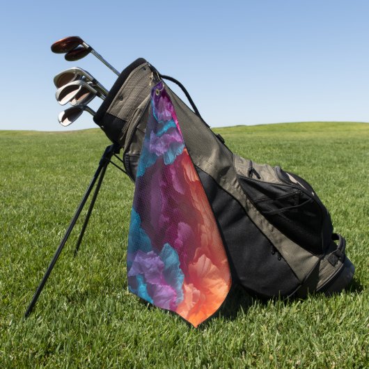 Serviette De Golf Luminous Abstract Tissue Paper Layers (Vert)