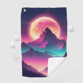 Serviette De Golf lune se lève (En situation)