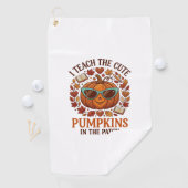 Serviette De Golf Lunettes de soleil Halloween Patch Citrouilles Mig (En situation)