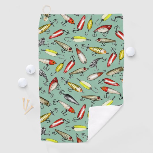 Serviette De Golf Lures de pêche (En situation)