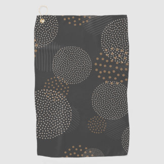 Serviette De Golf Luxe Couleurs dorées Design esthétique