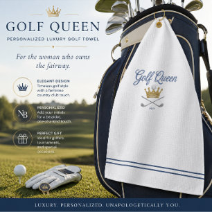 Serviette de golf Luxe Reine   Cadeau de golf pers