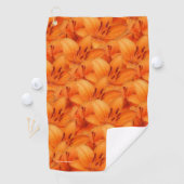 Serviette De Golf Lys de tigre asiatique baisés par la pluie (En situation)