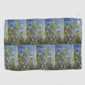 Serviette De Golf Lys d'eau par Claude Monet Classic Impressionist (Horizontal)