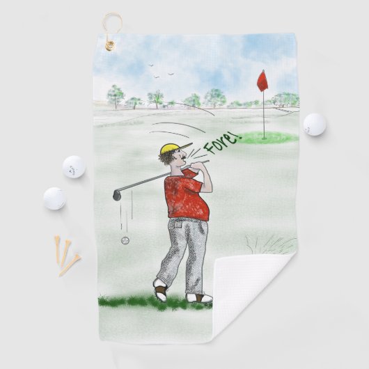 Serviette De Golf M. Golf Towel (En situation)