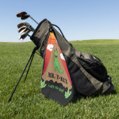 Serviette de golf M. T-Rex (Vert)
