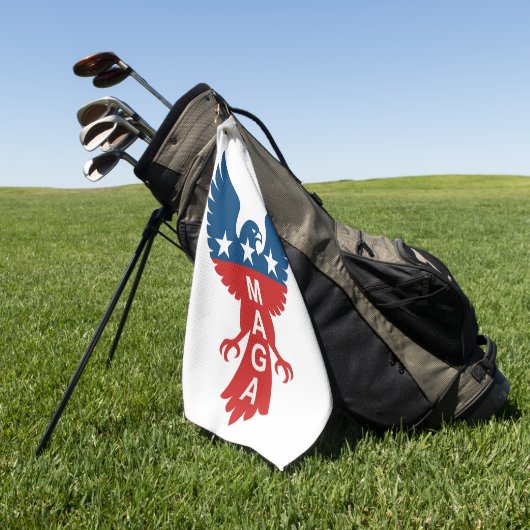 Serviette De Golf MAGA Hawk (Vert)