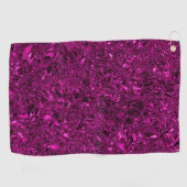 Serviette De Golf Magenta foulé de luxe personnalisé (Horizontal)