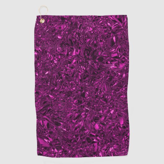 Serviette De Golf Magenta foulé de luxe personnalisé (Devant)