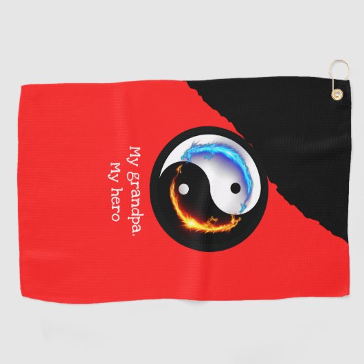 Serviette De Golf Magic Dragon fantasy art (Horizontal)