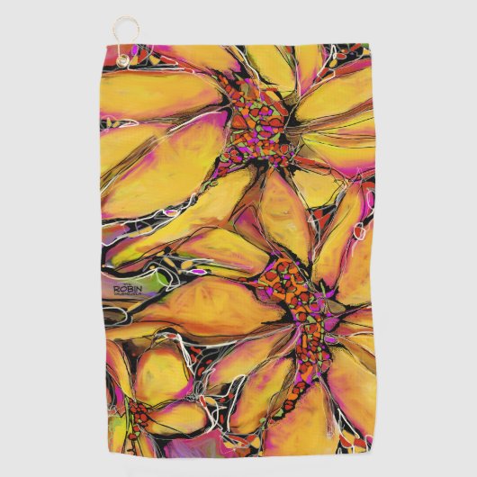 Serviette de golf "Magic Sunflower" (Devant)