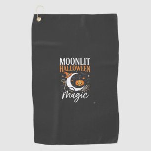 Serviette De Golf Magie d'octobre sous la lune d'Halloween