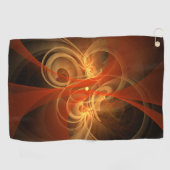 Serviette De Golf Magie du matin Art Abstrait (Horizontal)