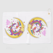 Serviette de golf Magie Licorne (Horizontal)