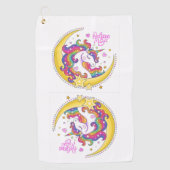 Serviette de golf Magie Licorne (Devant)