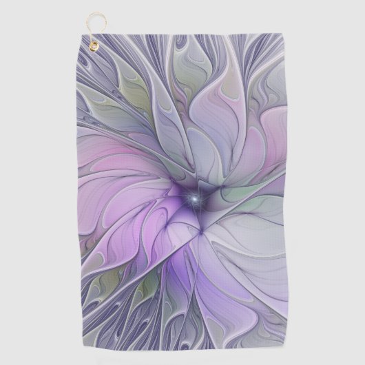 Serviette De Golf Magnifique beauté moderne abstraite fleur d'art fr (Devant)