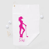 Serviette De Golf magnifique golf de dame (En situation)