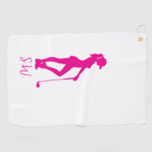 Serviette De Golf magnifique golf de dame (Horizontal)