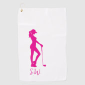 Serviette De Golf magnifique golf de dame (Devant)