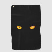 Serviette De Golf Maintenant, il vous voit Chat noir (Devant)