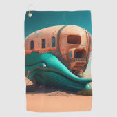 Serviette De Golf Maison de la baleine du désert (Devant)