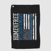 Serviette De Golf Maison du libre en raison du drapeau courageux des (Devant)