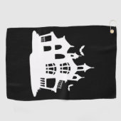Serviette De Golf Maison Halloween (Horizontal)