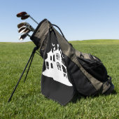 Serviette De Golf Maison Halloween (Vert)