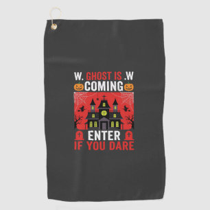 Serviette De Golf Maison Hantée Halloween Entrez Si Vous Osez