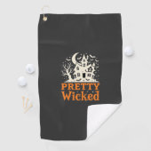 Serviette De Golf Maison hantée Halloween Pretty Wicked_1 (En situation)