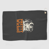Serviette De Golf Maison hantée Halloween Pretty Wicked_1 (Horizontal)