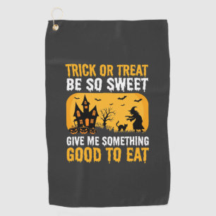 Serviette De Golf Maison Hantée Sorcière Trick or Treat Halloween
