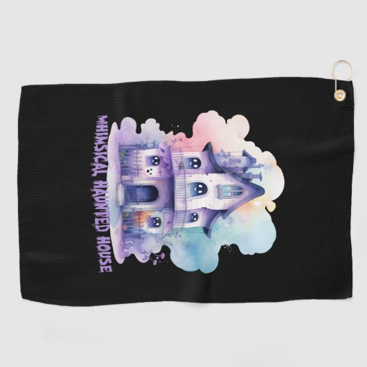 Serviette De Golf Maison Whimsical Haunted (Horizontal)