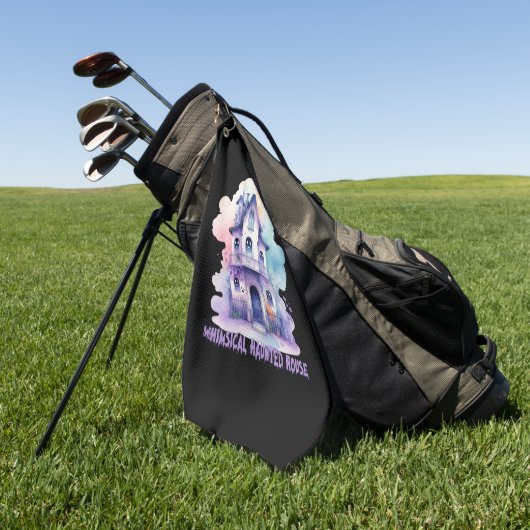 Serviette De Golf Maison Whimsical Haunted (Vert)