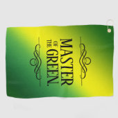 Serviette De Golf Maître amusant du Vert (Horizontal)