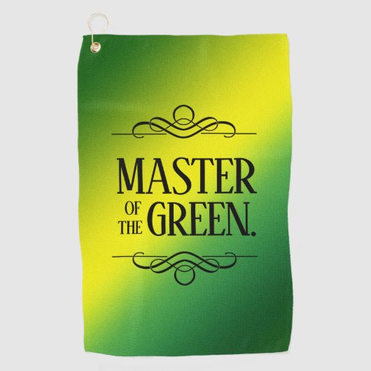 Serviette De Golf Maître amusant du Vert (Devant)